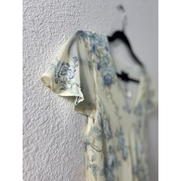 Vintage Positive Attitude Womens Midi Summer Dress Size 10 Petite Modest Cottage - Picture 2 of 8